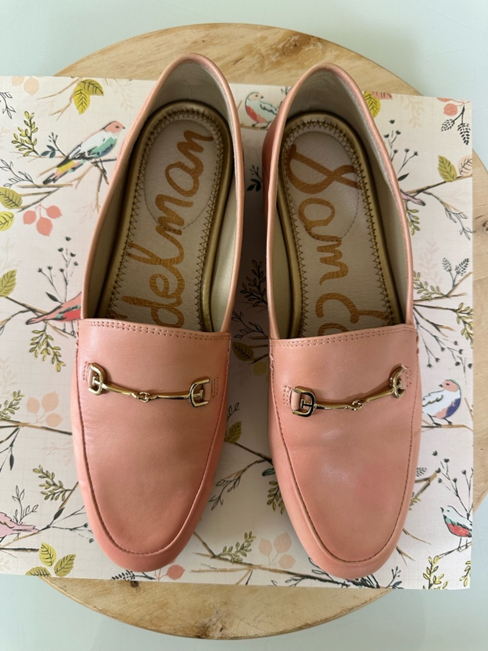 Sam Edelman Pink Leather Loafers Shoes size 8 - Picture 6 of 7